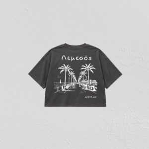 ''Λεμεσός αγάπη μου'' cropped top