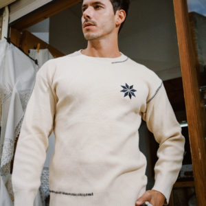 Knitted Sweatshirt In Beige