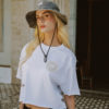 Da Vinci's Mirror Writting Cropped Top - Thumbnail Image 1